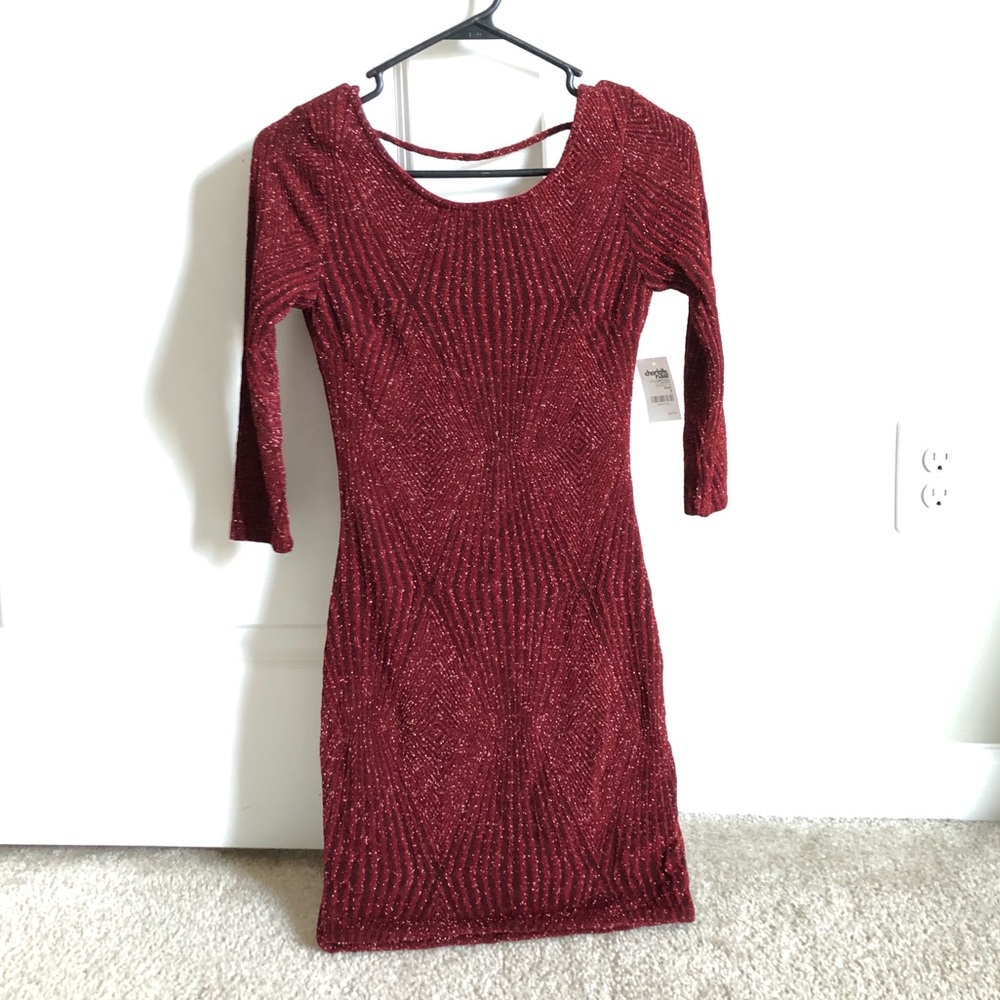 3/4 sleeve party dress